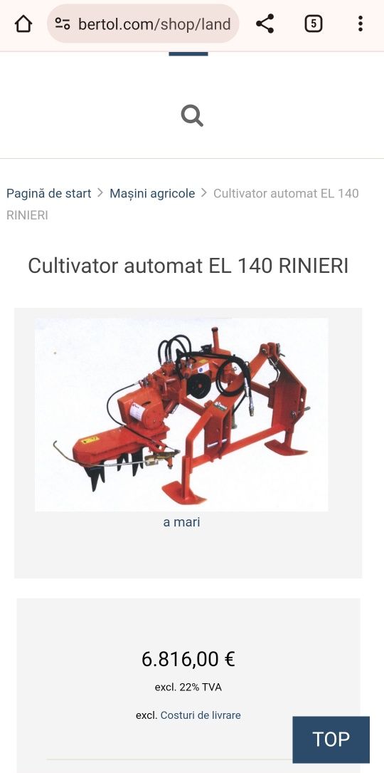 Palpator Rinieri El 140 viticol pomicol