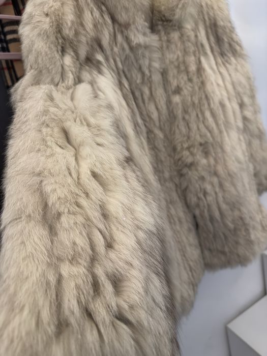 Haina din blana naturala de vulpe