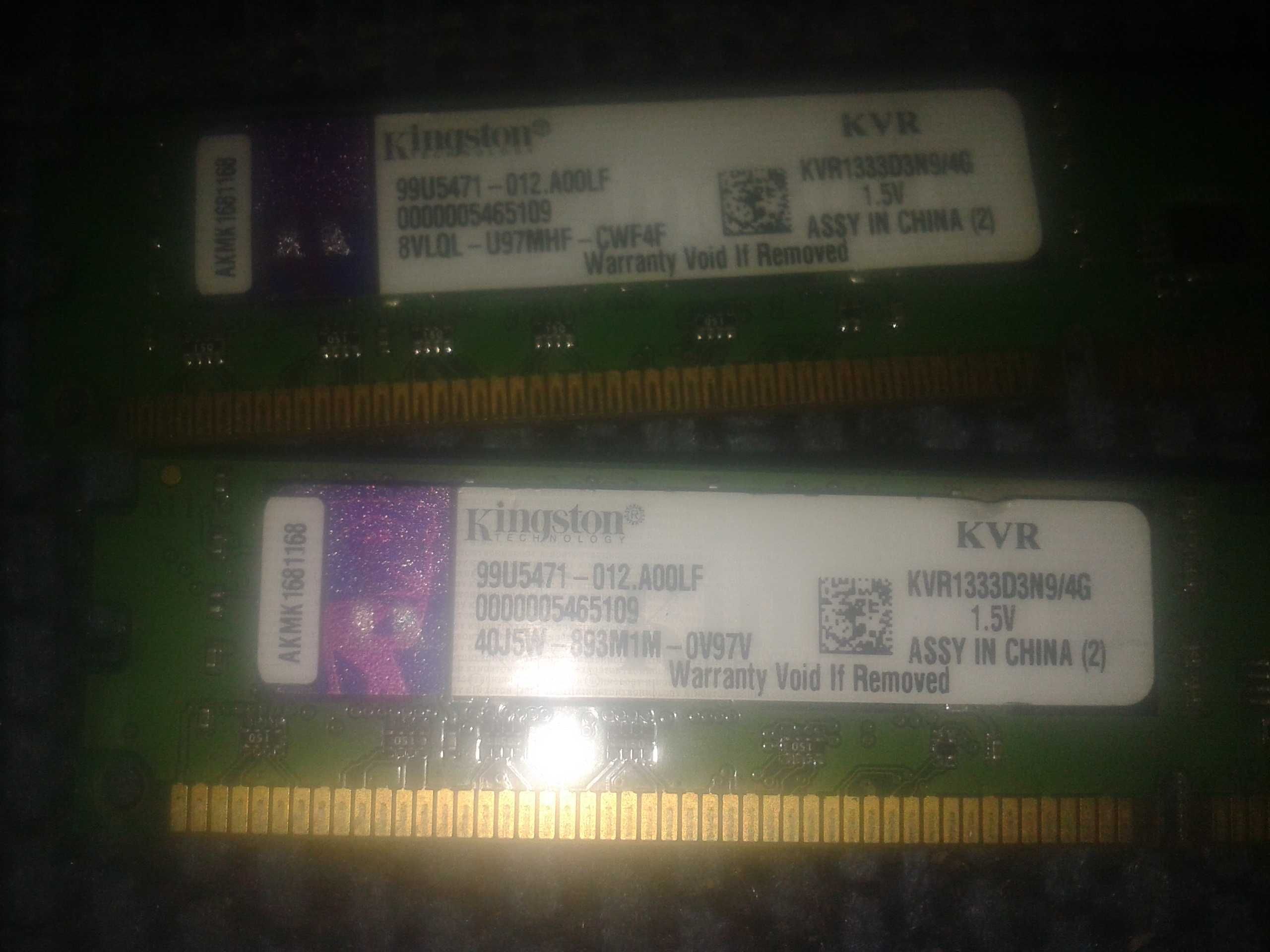 Kit Kingston KVR1333D3N9/4G 2x4GB DDR3 1333Mhz