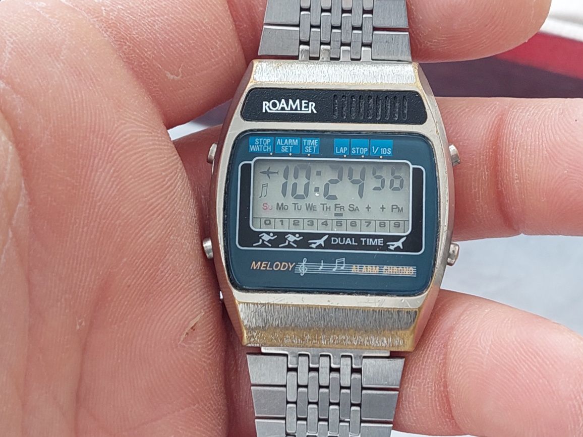 Ceas vintage Roamer LCD Melody perfect functional, colectie