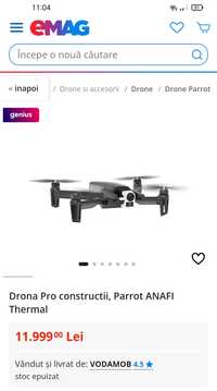 Drona pro construcții parrot anafi termica