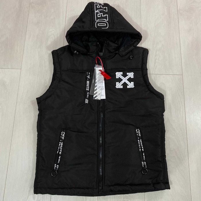 Vand vesta groasa off white