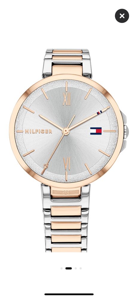 Tommy Hilfiger, Двуцветен иноксов часовник, Сребрист / Розово-златист
