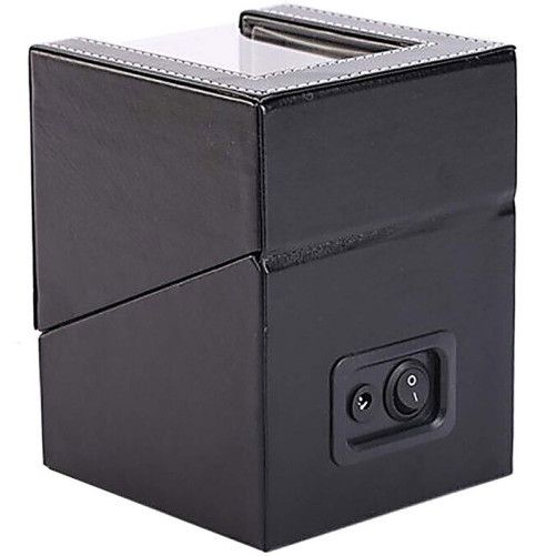 Cutie intors ceas automatic iUni, Watch Winder, Negru-Crem