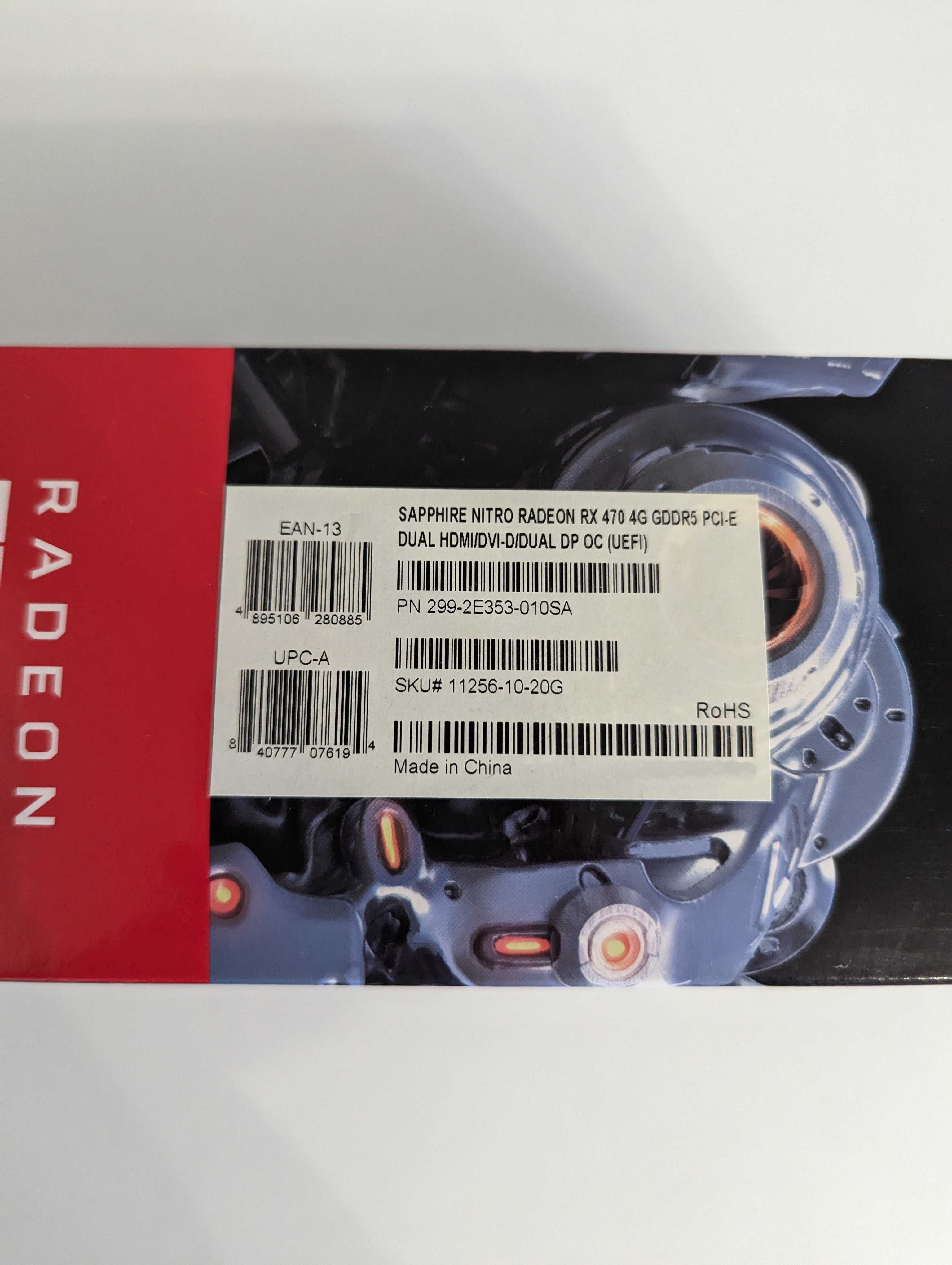 Placa video Sapphire NITRO Radeon RX 470 OC 4GB cu Factura si Garantie