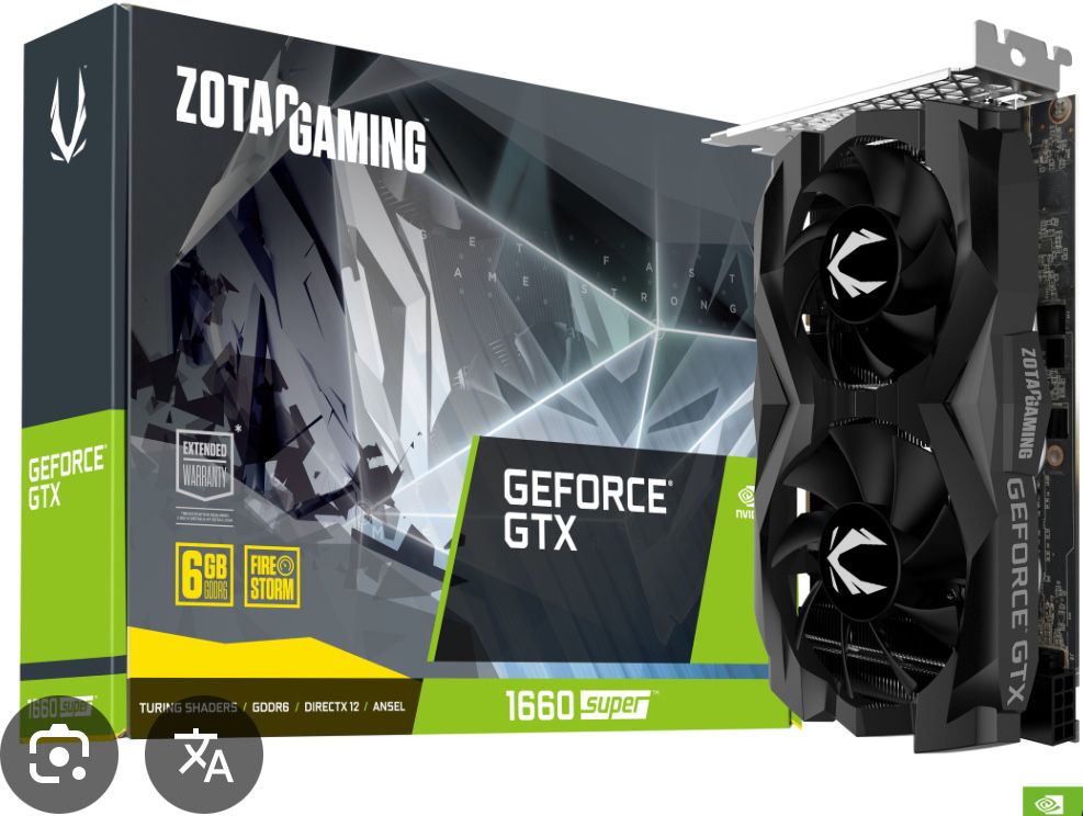 Видеокарта ZOTAC GTX 1660 super 6 GB