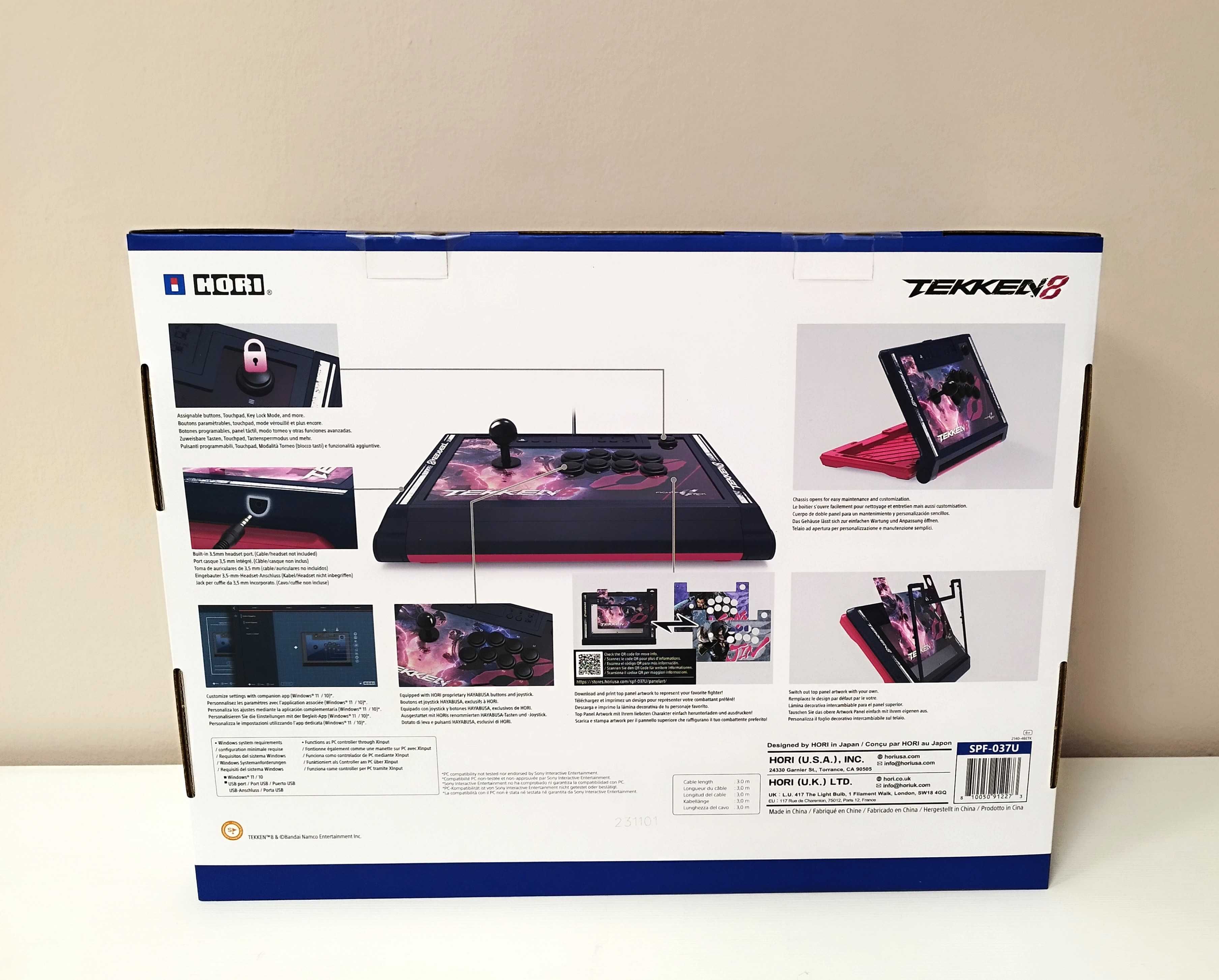 Контролер Hori - Fighting Stick Alpha Tekken 8 Edition (PS5/PS4/PC)