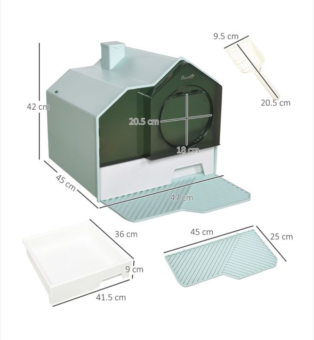 Котешка тоалетна PawHut