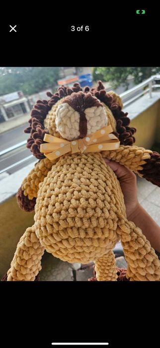 Плетена играчка - лъв