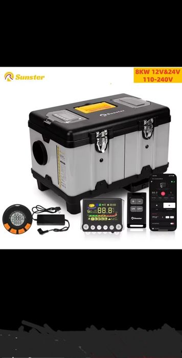 Sirocou  Portabil 12/24 /220v ,complet la cutie cu toate accesoriile l