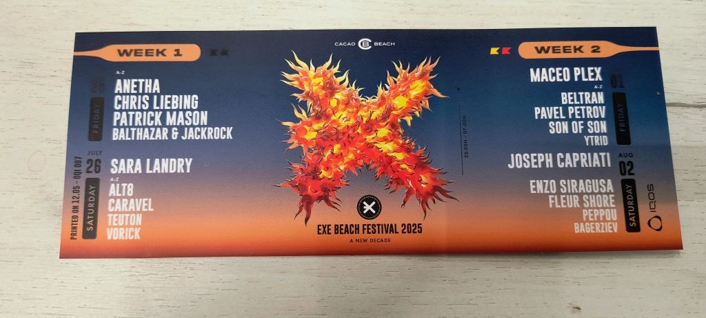 Билет за EXE Beach Festival 2025