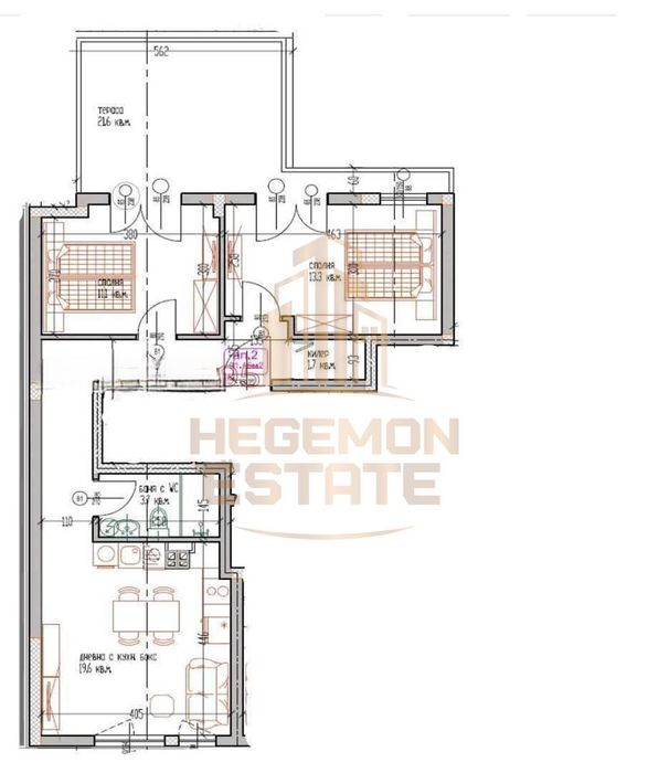 Продава се Тристаен апартамент в Варна, Лятно кино Тракия - 112 кв.м за 2027 €/кв.м - Снимка #4