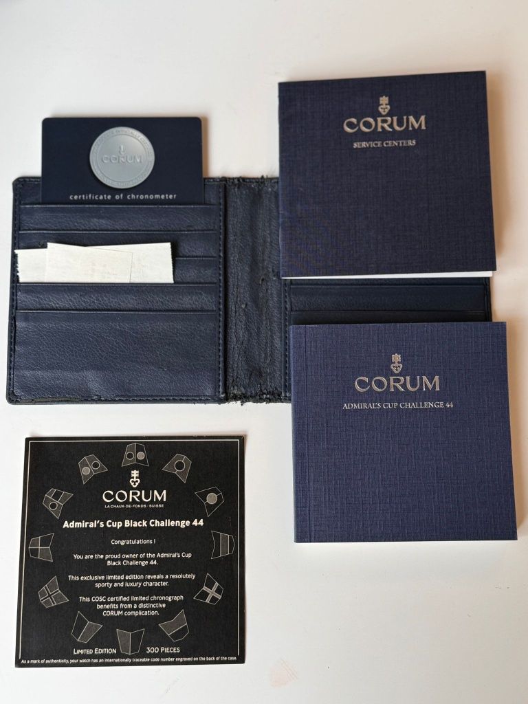 Продавам мъжки часовник Corum Admiral's Cup Black Challenge 44 Limited