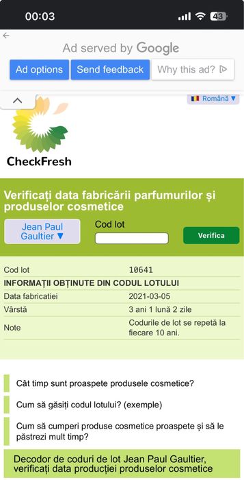 Vând parfum Scandal