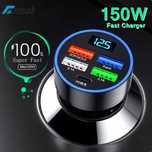 Incarcator auto 12V, 5xUSB, 150W, Fast Charging