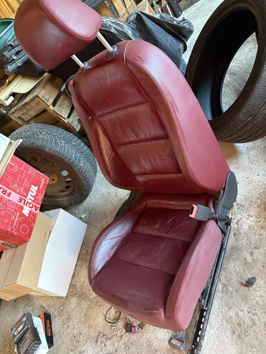 Interior piele Vw eos golf 5 jetta Volkswagen scaune visiniu rosu maro