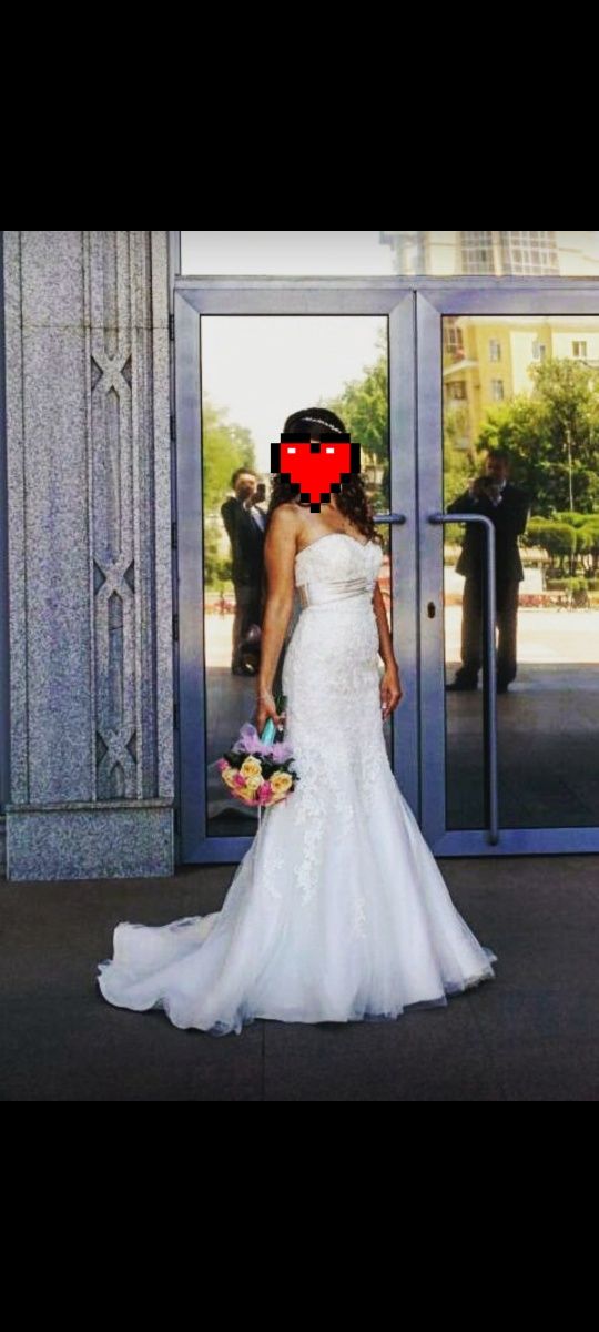 Свадебное платье русалка срочно