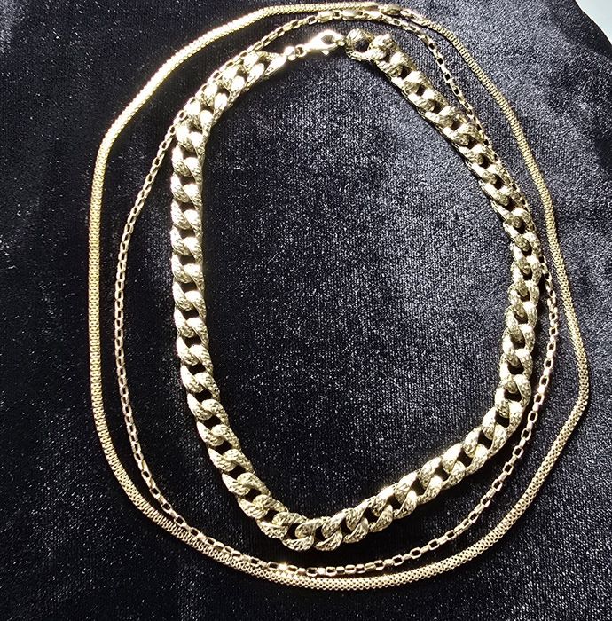 2 lanturi de aur 14k lant aur cuban