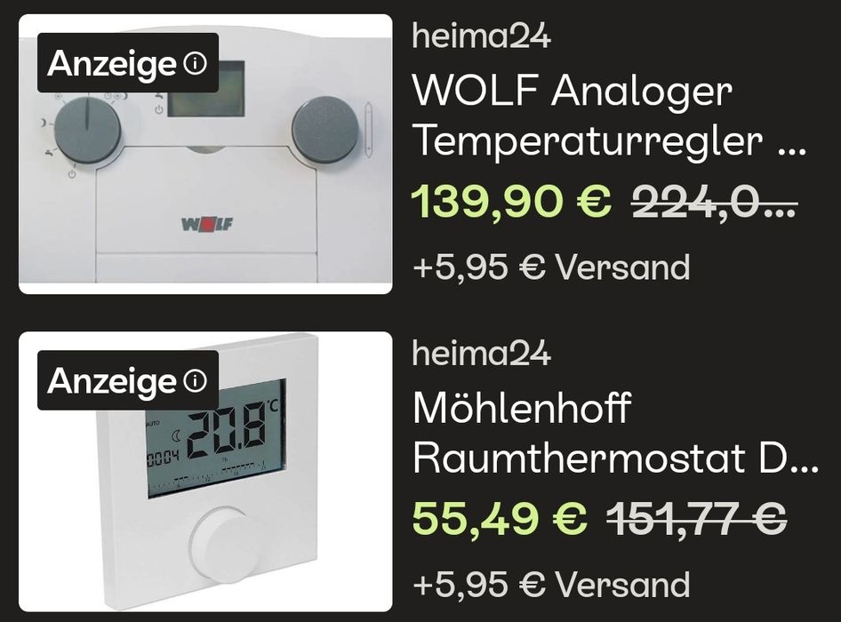 Termostat Wolf Art 2a