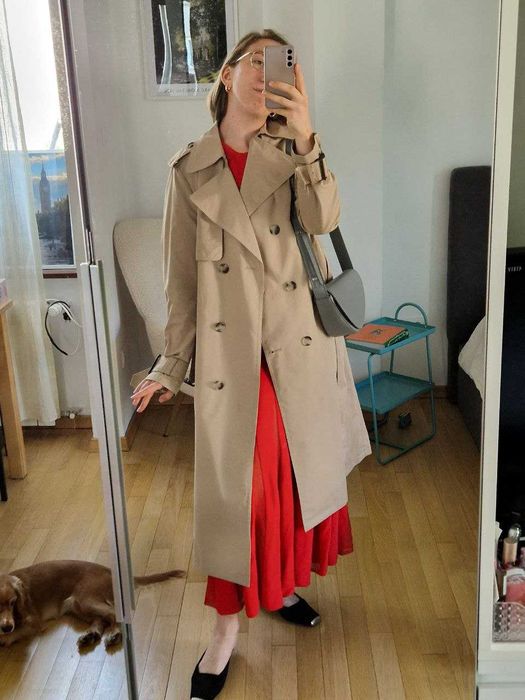 Тренчкот/пальто Zara ZW Collection като ново