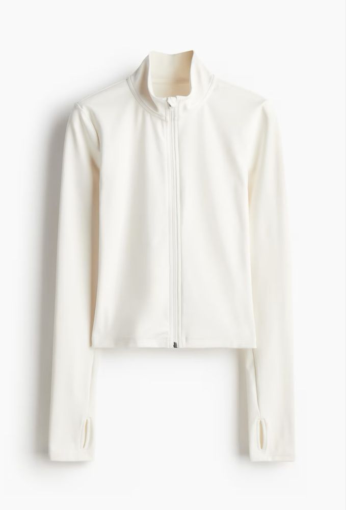 H&M дамско спортно горнище/яке в бяло