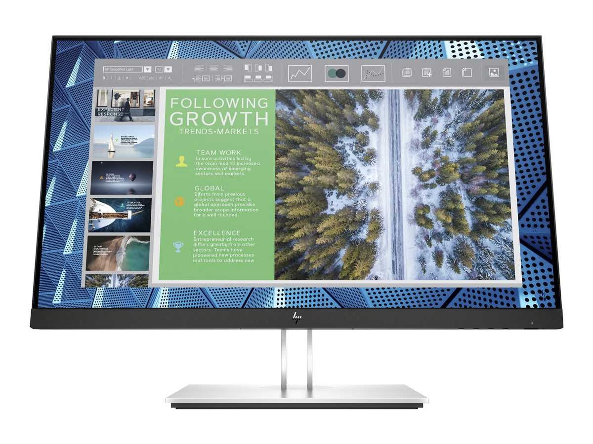 Монитор HP E24Q G4 – Нов с 12 месеца гаранция, QHD резолюция IPS панел