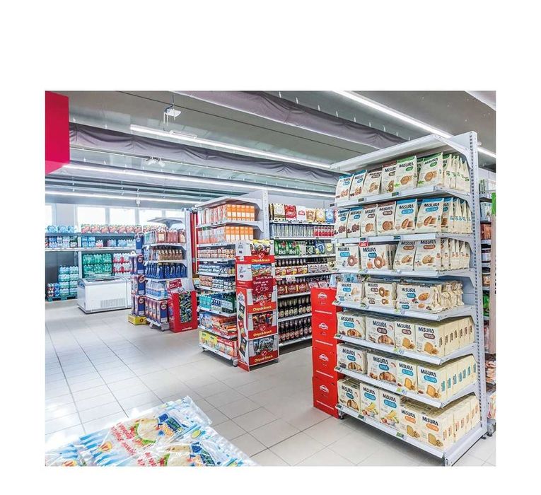 Стелажи супермаркет