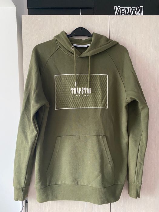 Hanorac Trapstar Classic Box Logo Hoodie Olive Marime M