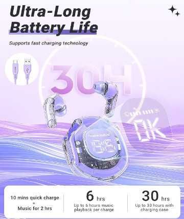 Безжични слушалки ACEFAST T8 Bluetooth 5.3, LED дисплей