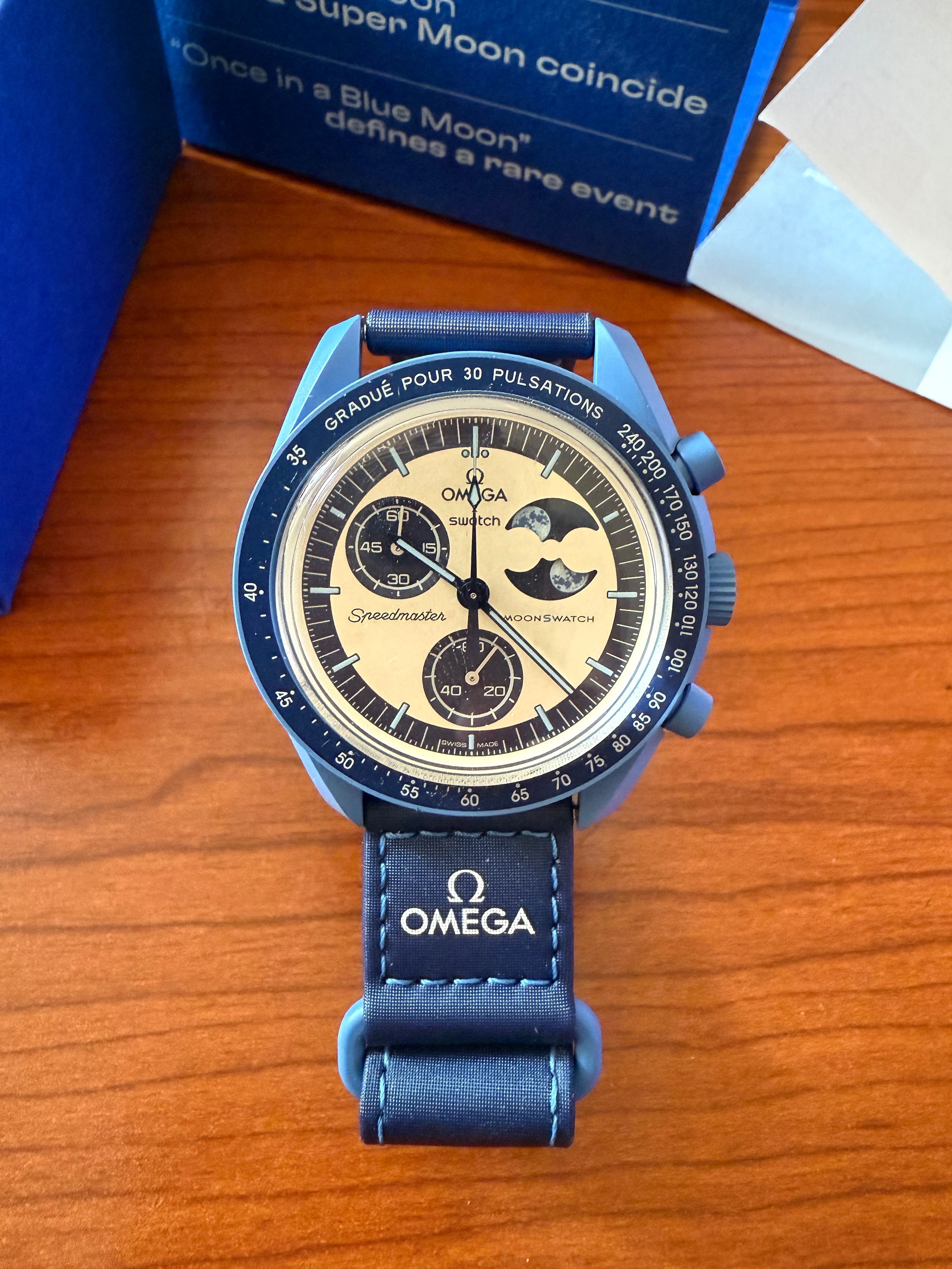 SwatchXOmega Bioceramic MoonSwatch Mission to the Super Blue Moonphase