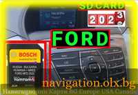ФОРД 2023 SD карта FORD MFD card ъпдейт навигация Fiesta Focus KugaMAX