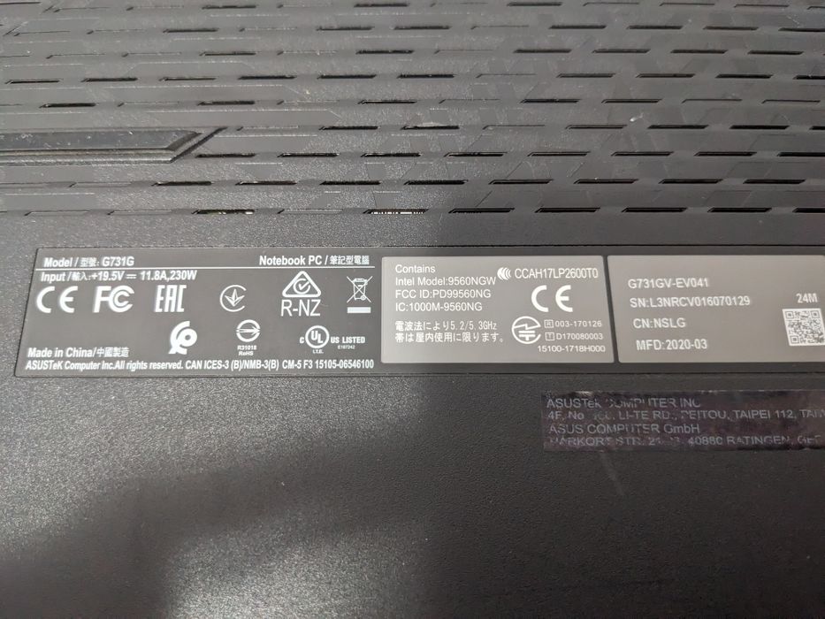 Laptop gaming Asus Rog Strix 17.3" G731GV i7 rtx2060