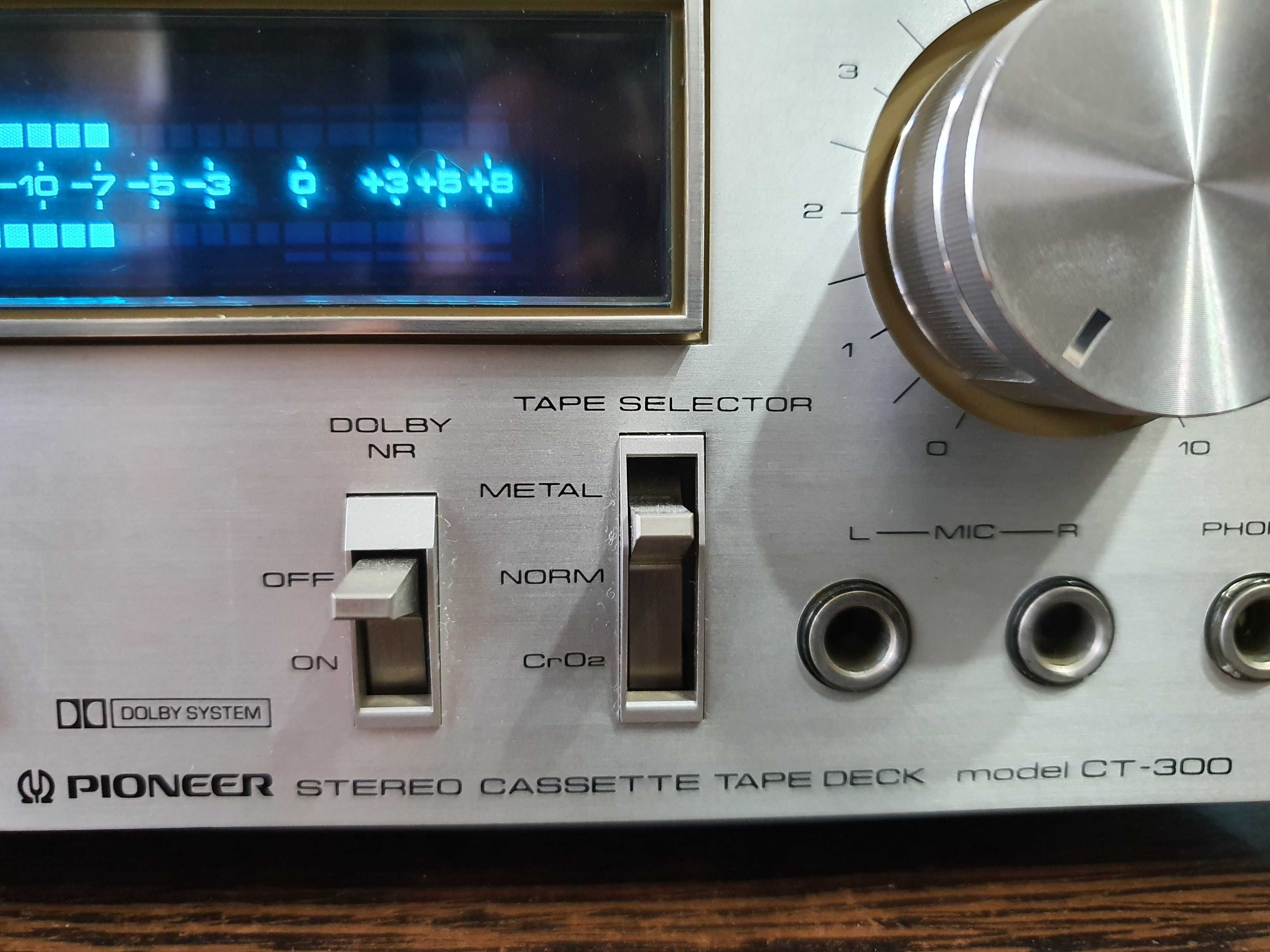 Vintage Stereo cassette tape deck PIONEER TC-300