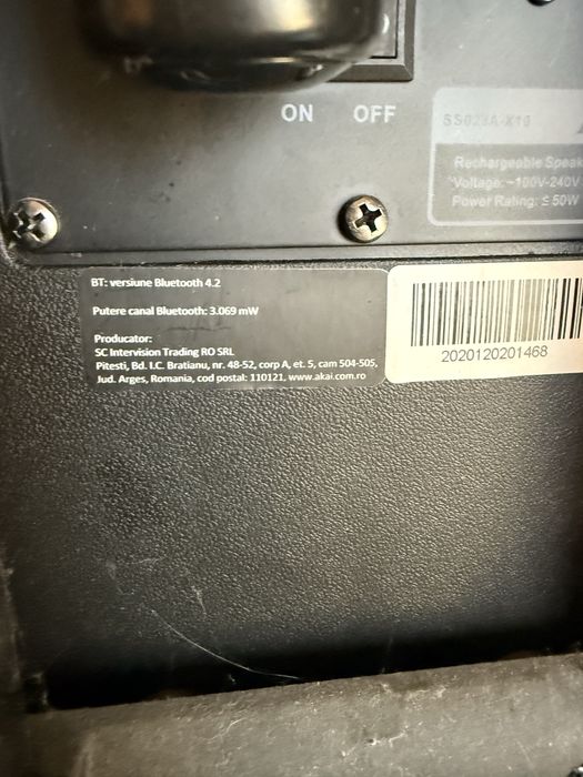 Vand boxa portabila tip troler AKAI