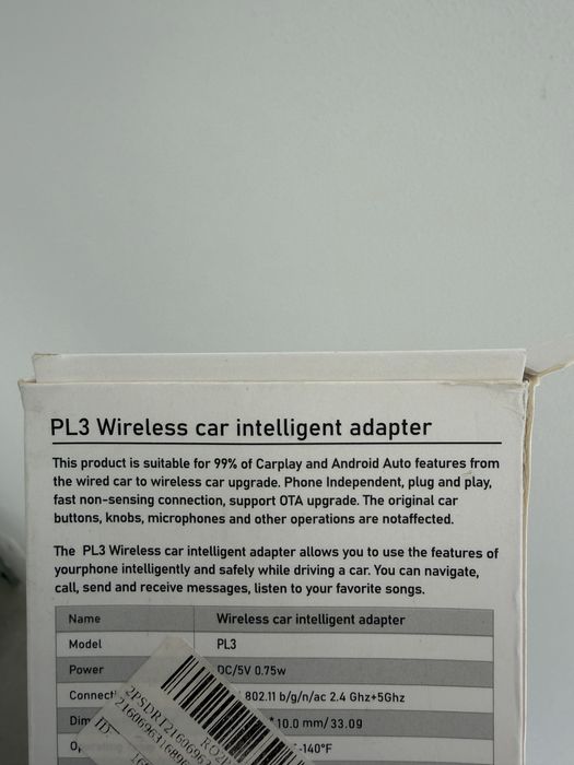 Adaptor masina pentru CarPlay/Android Auto - Nou