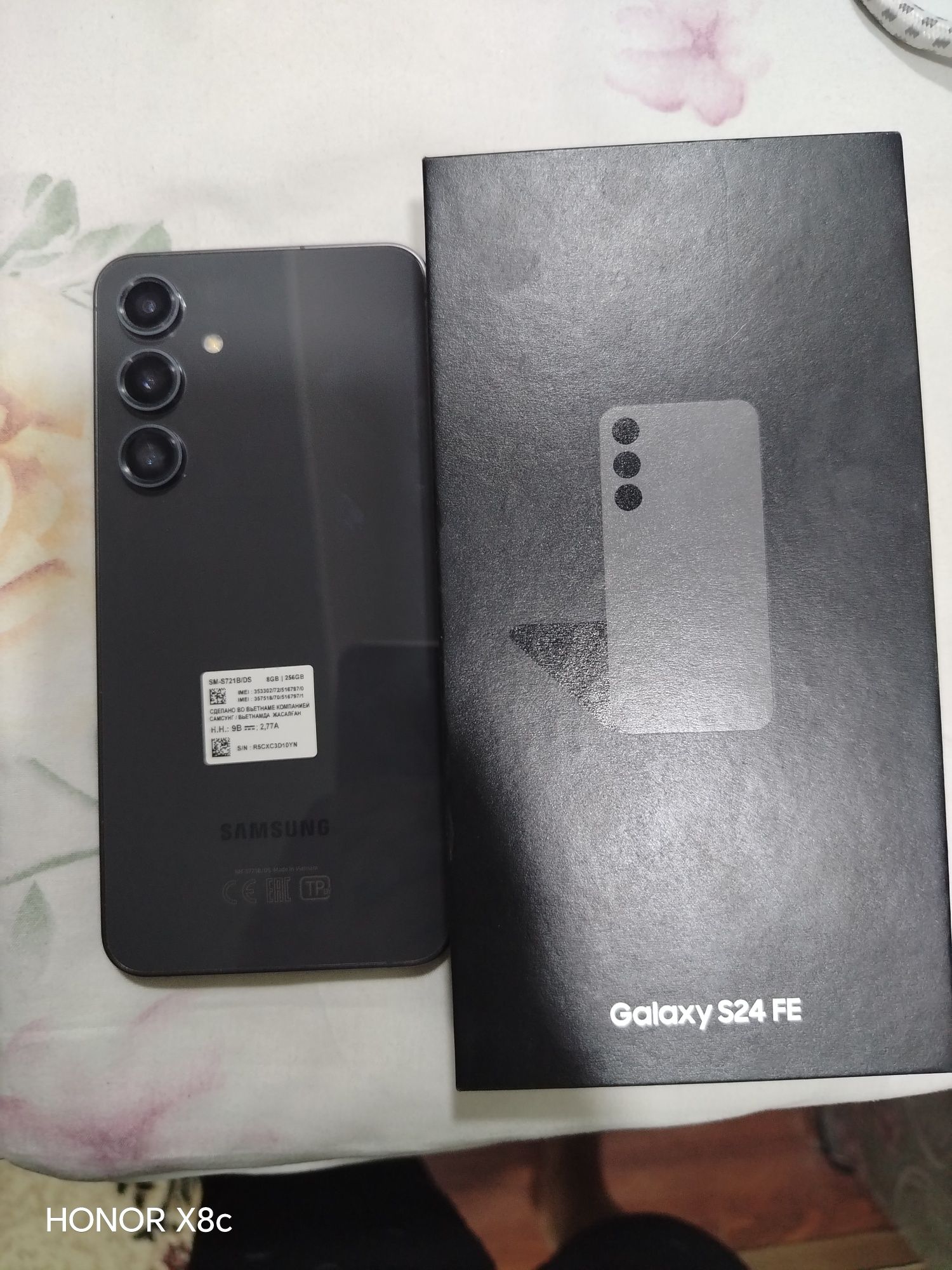 Samsung s24 Fe 256Gb xotira