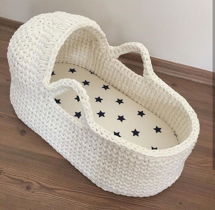 Вязаные люльки, пледы и корзины на заказ