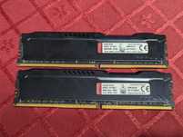 Kit RAM 16GB (2x8GB) DDR4-2400 HyperX Fury HX424C15FB/8
