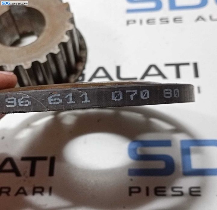 Pinion Fulie Roata Dintata Vibrochen Arbore Cotit si Inel Peugeot 5008 2.0 TDCI 2009 - 2017 Cod 9661107080 [M5688] [M5689]