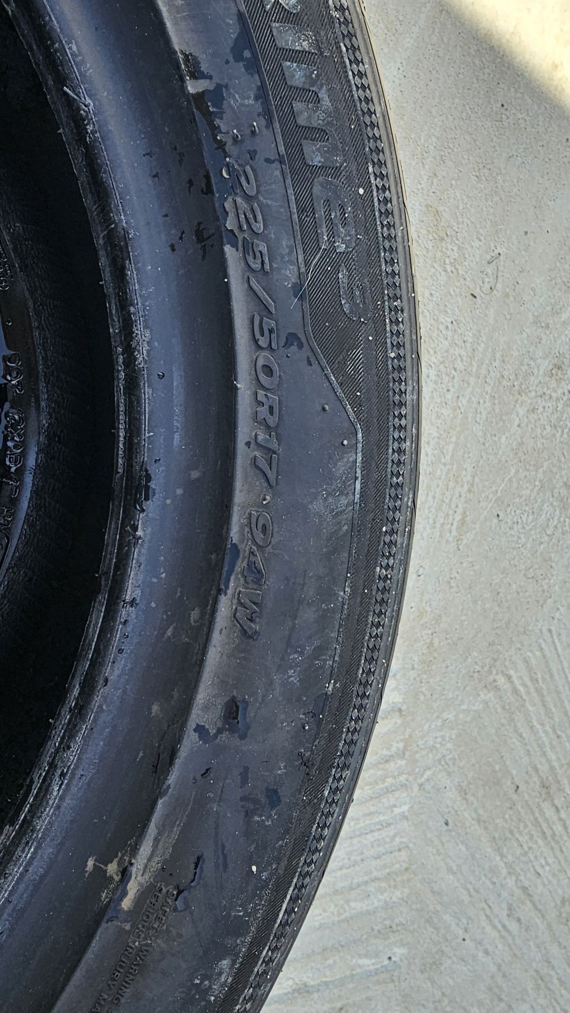 Jante tabla R17 + capace + cauciucuri 225/50R17