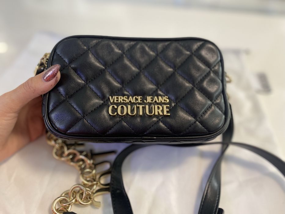 Черна чанта на Versace Jeans