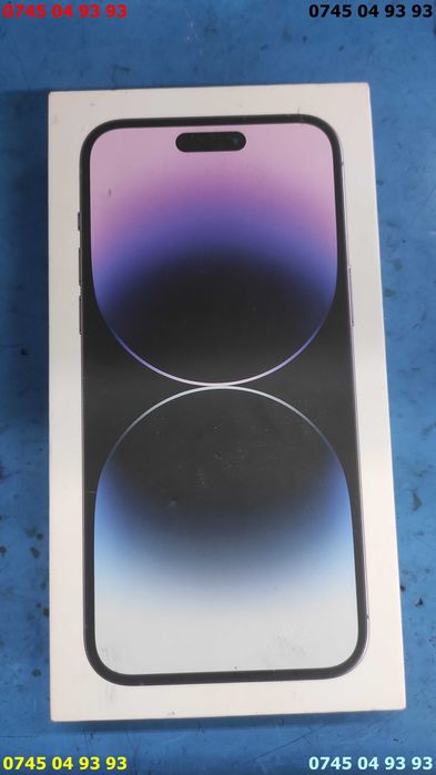 cutie IPHONE 14 pro Max deep purple 128Gb se vinde ca in imagini
