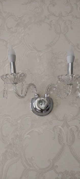 на стенные бра хрустальные