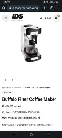 Aparat de cafea profesional Buffalo Drip, CW305