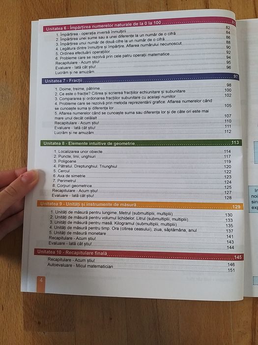 4 Carți si caiete de lucru clasa 3 , română si matematica