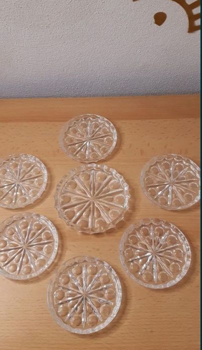 Set farfuriuțe (costere) cristal - W. Germany