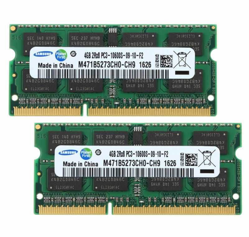 memorie 8gb (2x4gb) pc3 sau pc3l pentru laptop