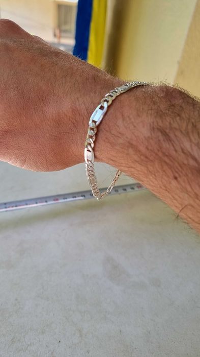 Сребърна гривна  - тип "Картие" ( унисекс) ( нова цена )