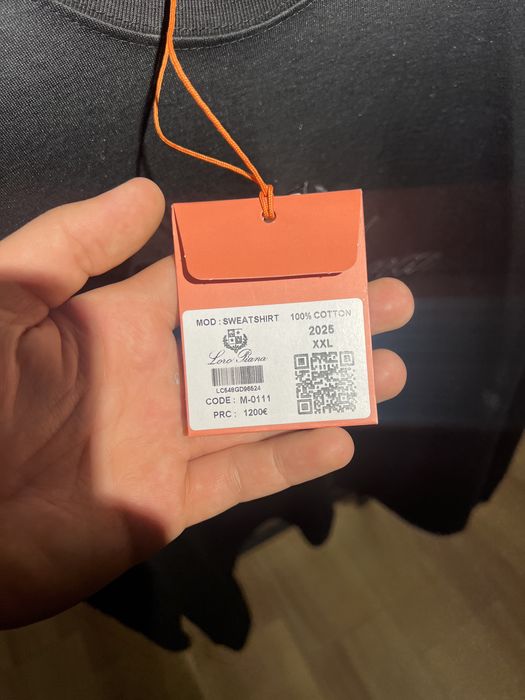 Long Sleeve Loro Pianna Italiană Oversize - Nouă, cu Etichetă