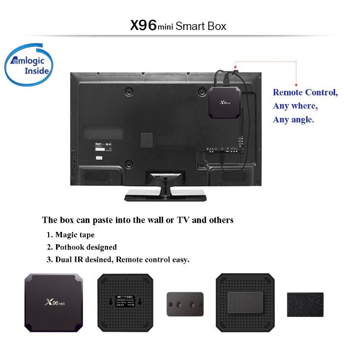 IPTV mini PC X96 ТВ Бокс WI-FI 4K Smart TV Box, Android, поправка:59лв